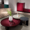 Luce Coffee Table - Maroon, Blue & Grey