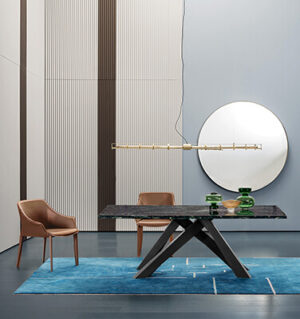 CARSON LEATHER CHAIR - BROWN